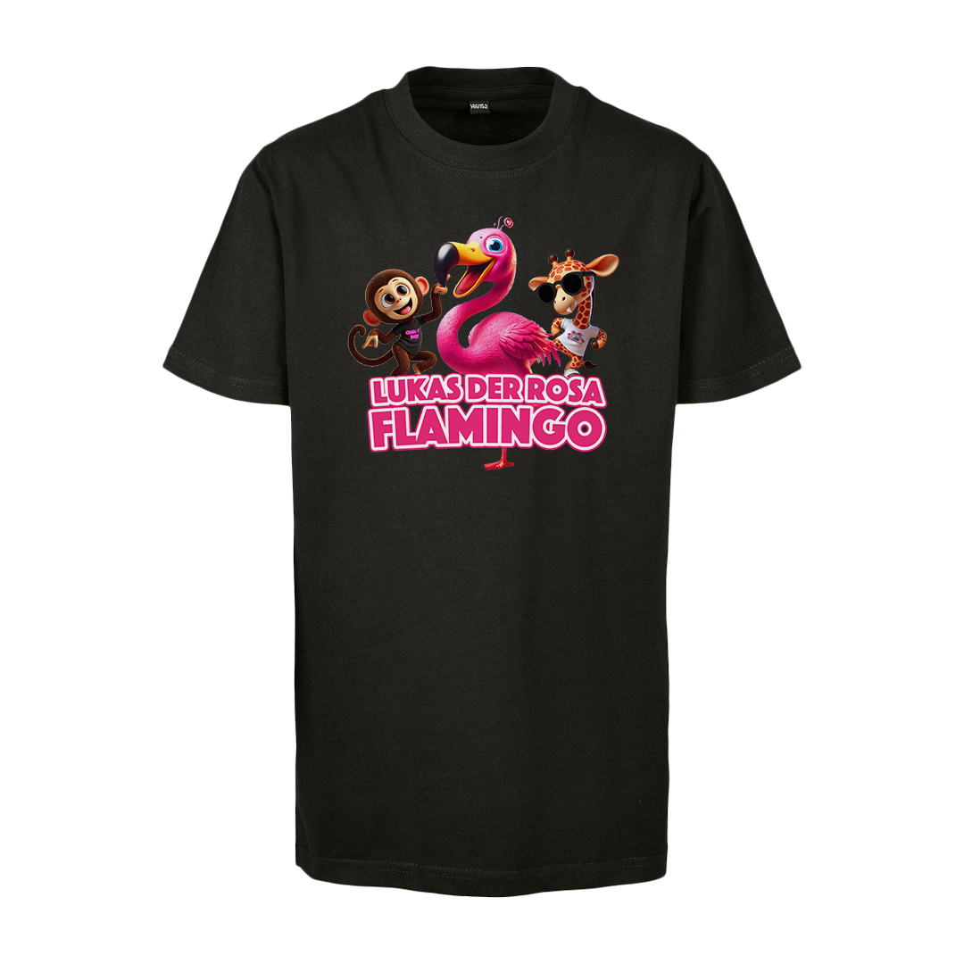 Partycrasher & Biervampir - Lukas der Rosa Flamingo - KIDS Shirt [black]