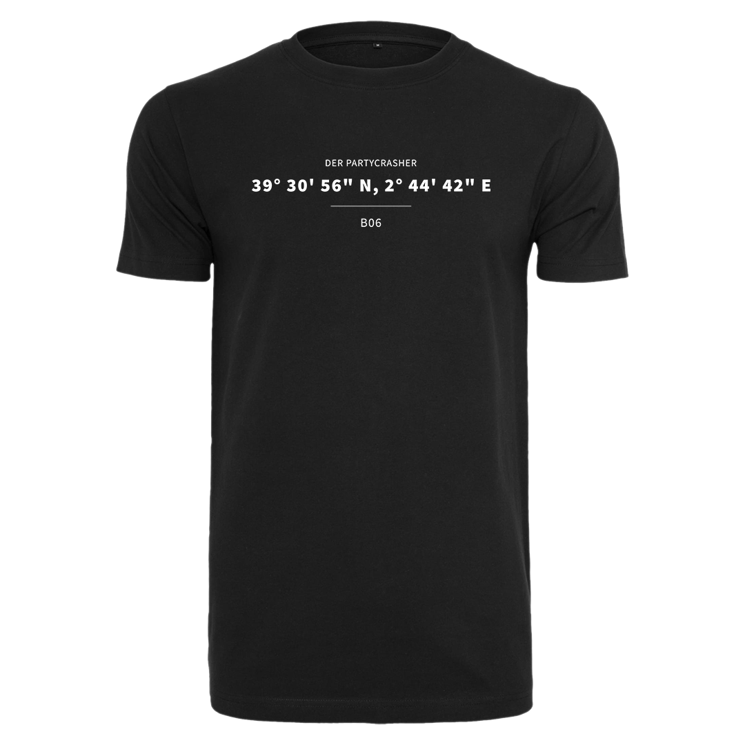 Partycrasher - Party und Palmenstrand Shirt [schwarz]