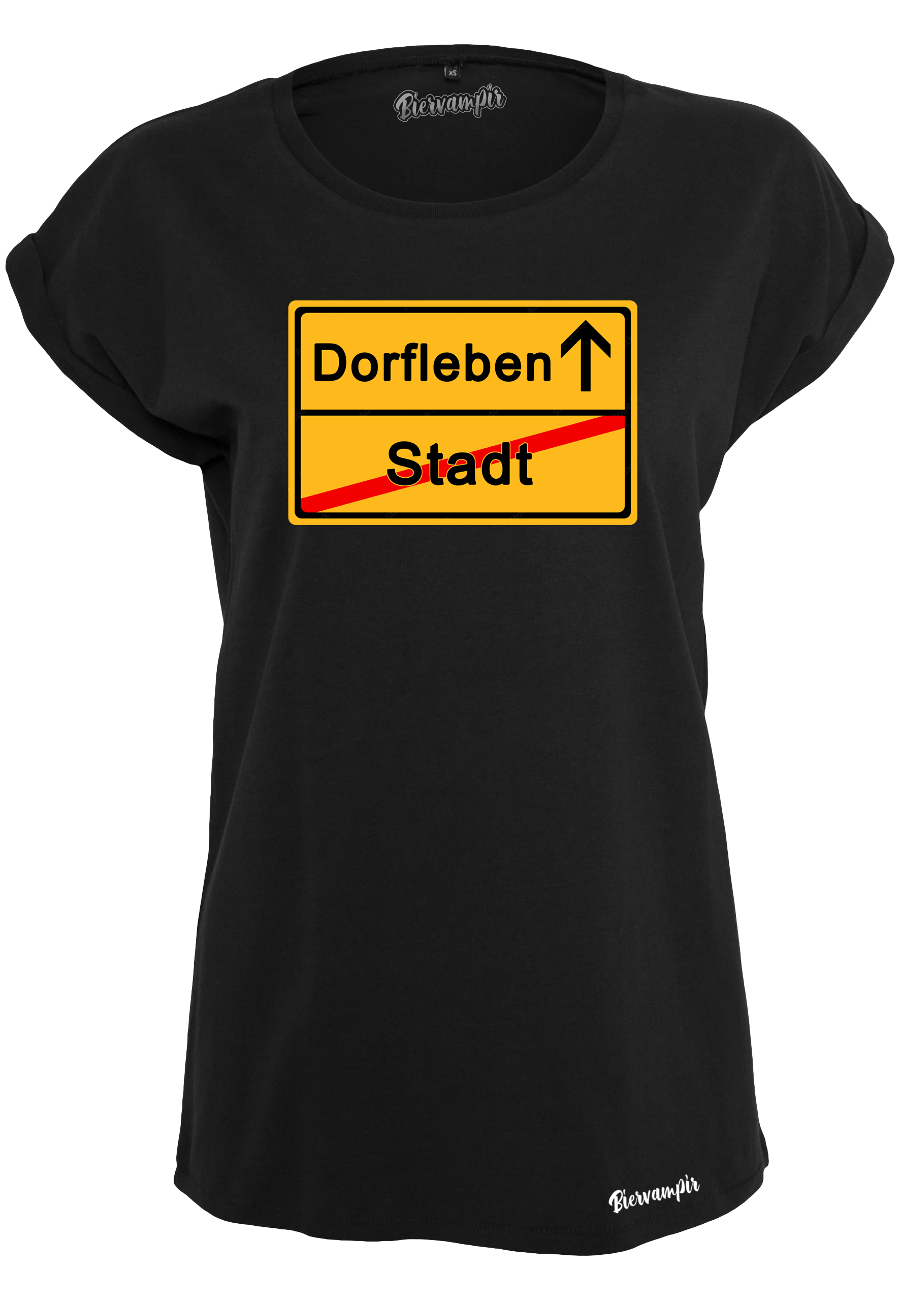 Biervampir - Dorfleben - Girl Extended Shirt [black]