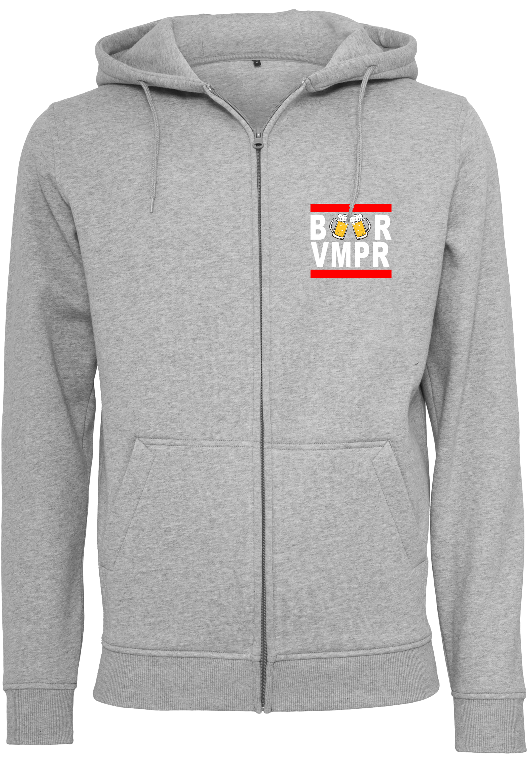 Biervampir - BRVMPR Zip Hoodie [grey]