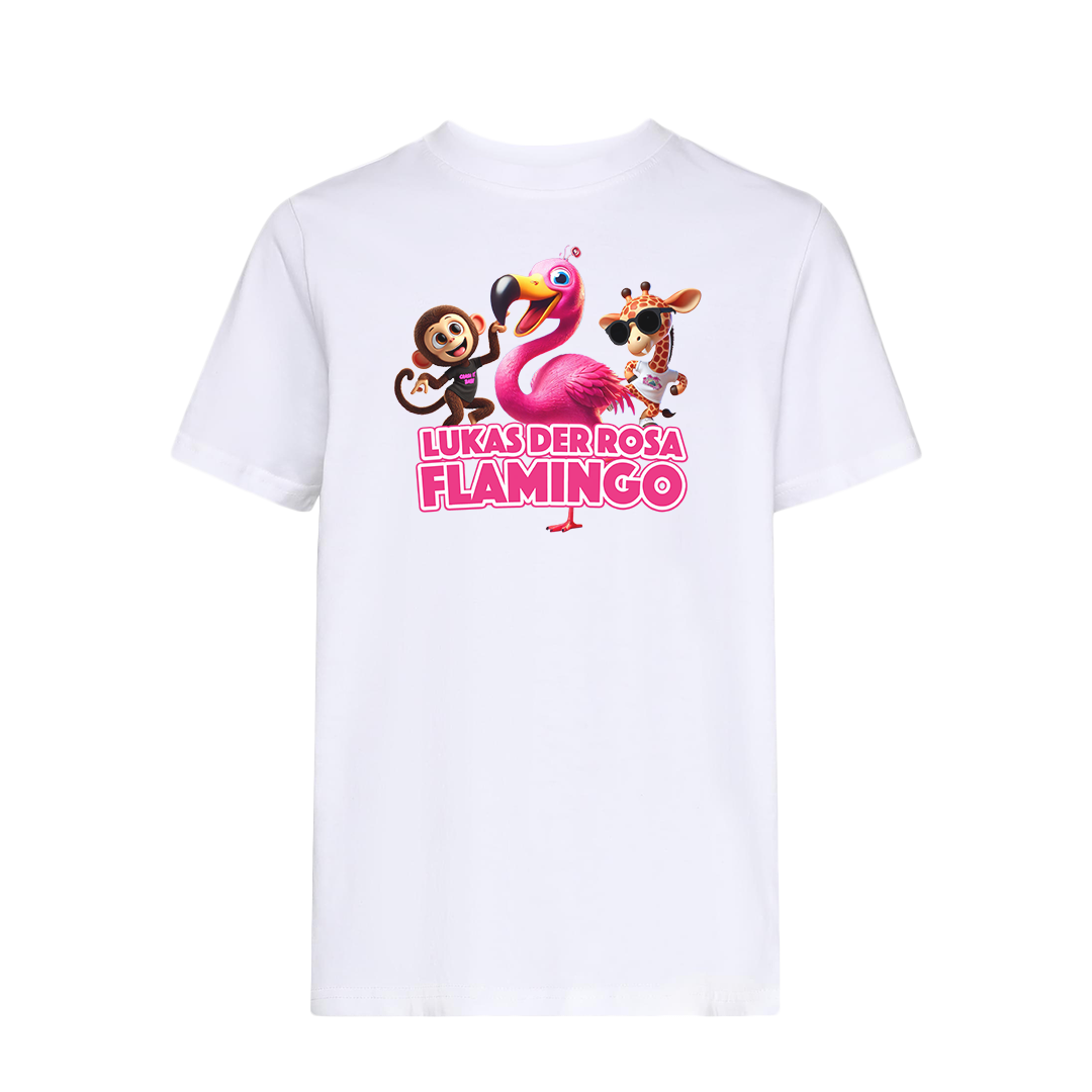 Partycrasher & Biervampir - Lukas der Rosa Flamingo - KIDS Shirt [white]