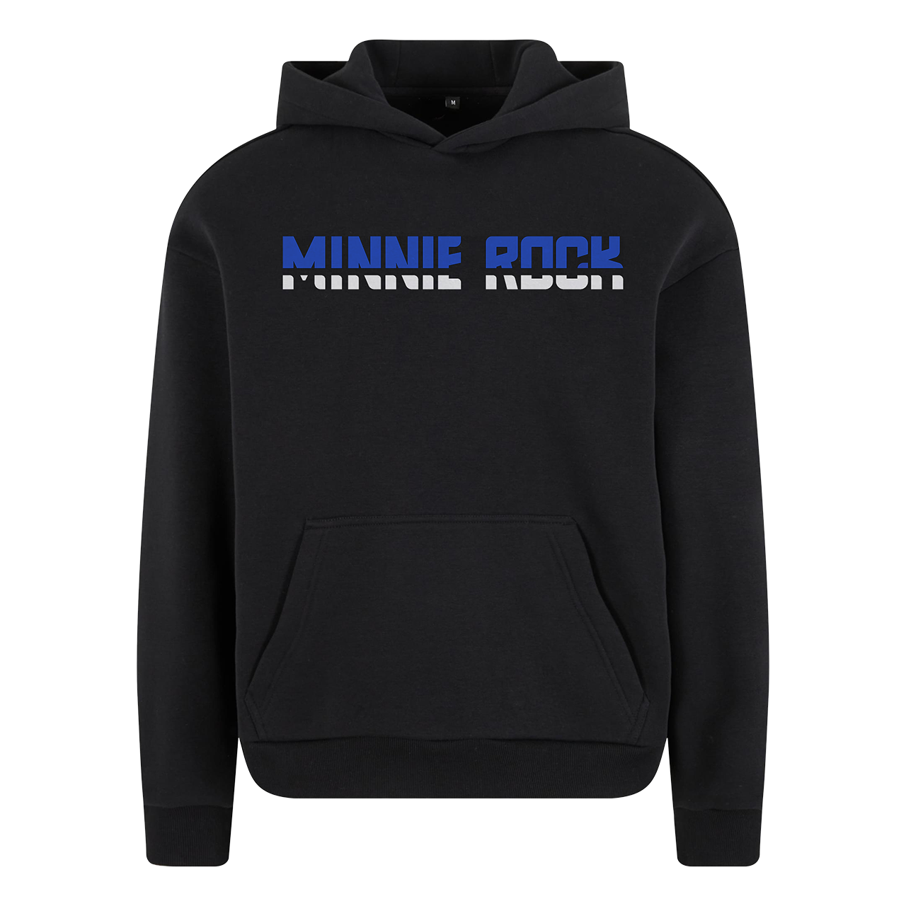 minnie rock - Schriftzug Unisex Fluffy Hoodie [schwarz]